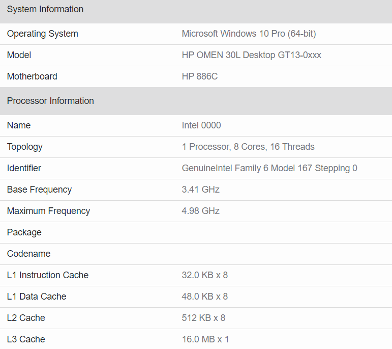 Intel Rocket Lake-S