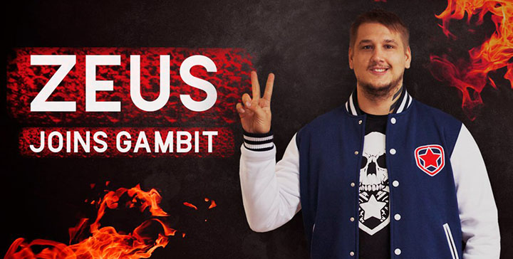 Zeus переходит в Gambit eSports