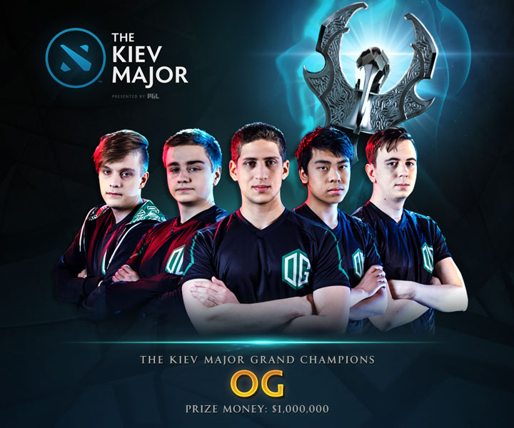 победители The Kiev Major 2017 по Dota 2 — команда OG