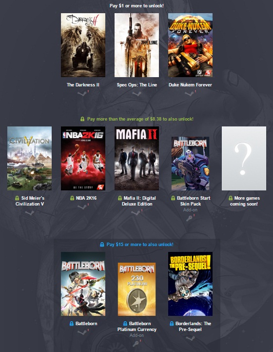 Humble 2K Games Bundle