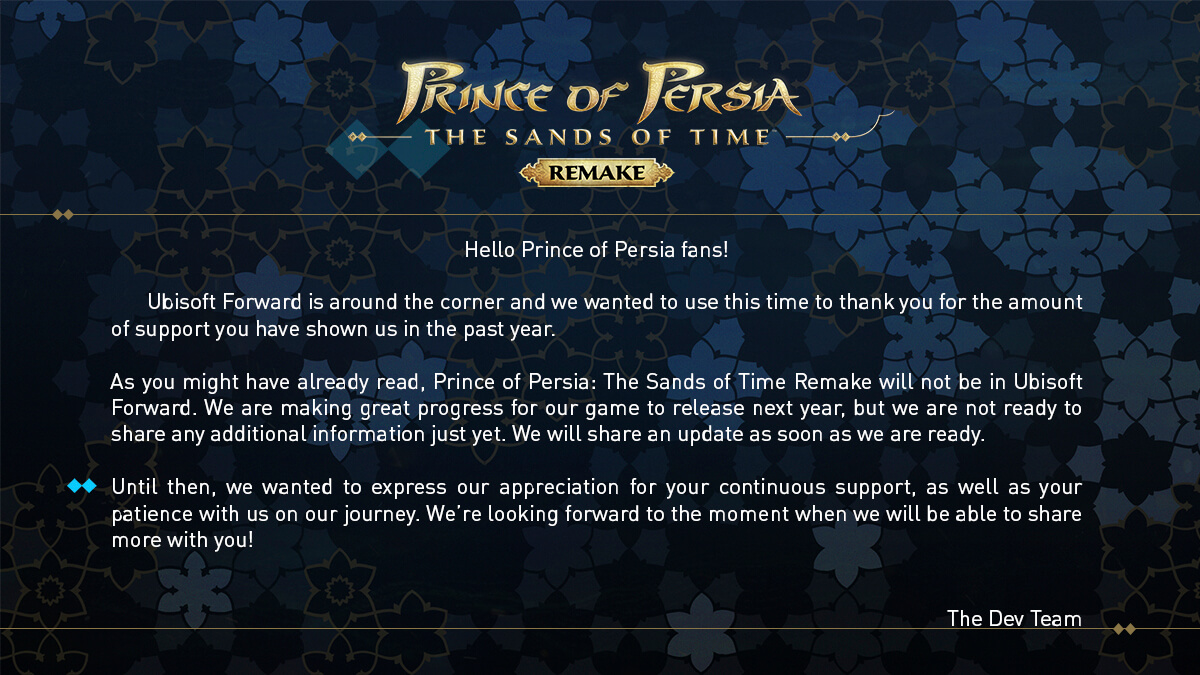 Prince of Persia The Sands of Time Remake