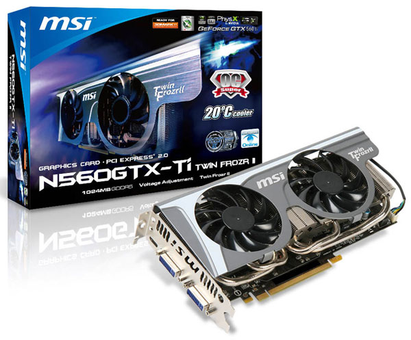 Видеокарта MSI N560GTX-Ti Twin Frozr II/SOC