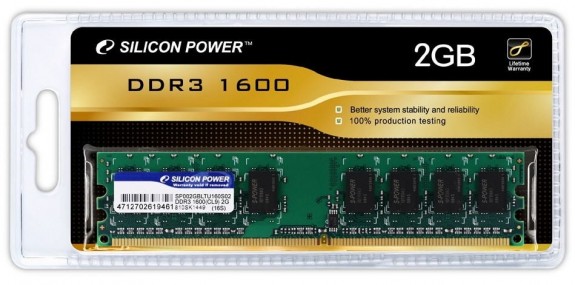 Оперативная память SILICON POWER DDR3-1600