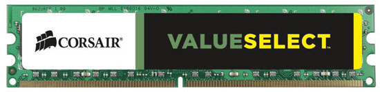 DDR3-1333 Corsair Value Select 8 GB