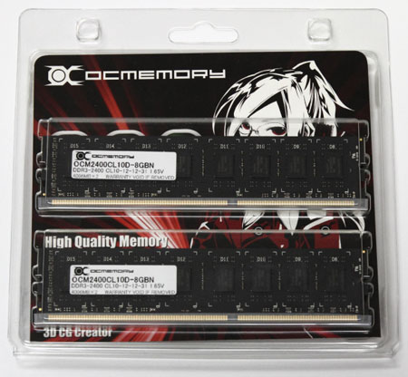 DDR3 OCMemory OCM2400CL10D-8GBN