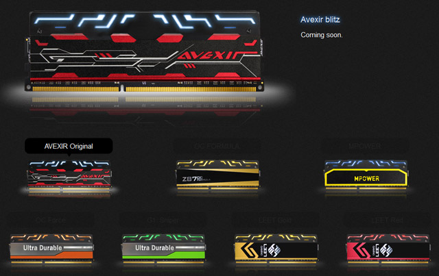 DDR3 Avexir Blitz 1.1