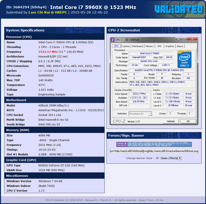 G.Skill Ripjaws 4 DDR4 — 4062 МГц