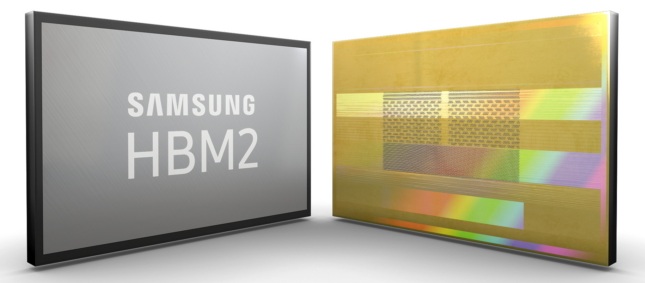 чипы Samsung HBM2 второго поколения