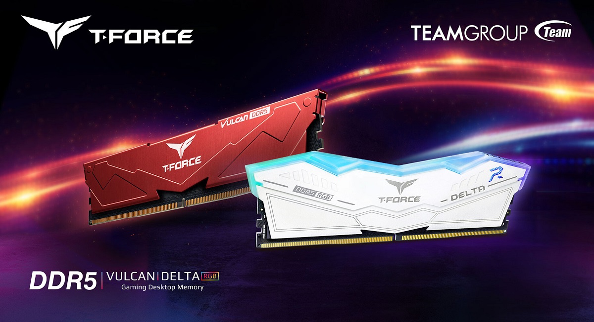 T-Force Vulcan DDR5-5200 и T-Force Delta RGB DDR5-6400