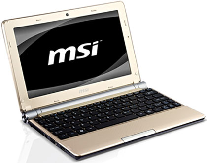 Нетбук MSI Wind U160DX Gold