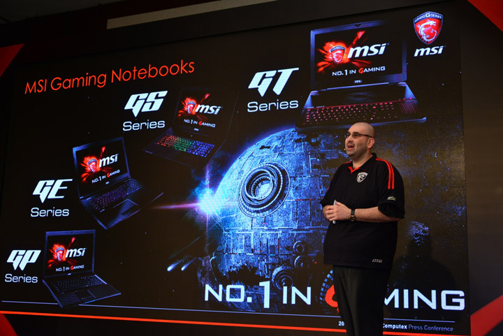 Ноутбуки MSI на выставке Computex 2015