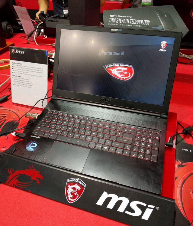 Computex 2016: новые игровые ноутбуки MSI