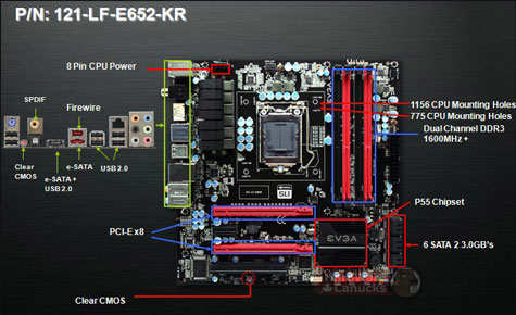 материнская плата EVGA 121-LF-E652-KR