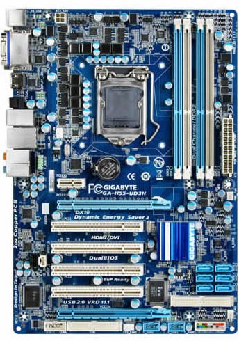 материнская плата Gigabyte GA-H55M-UD3H