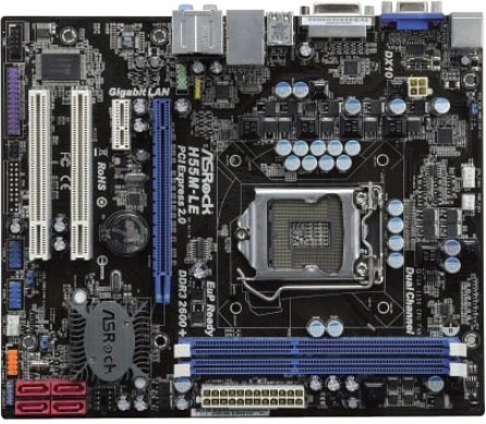 Материнская плата ASRock H55M-LE