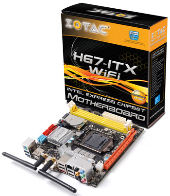 материнская плата Zotac H67-ITX WiFi