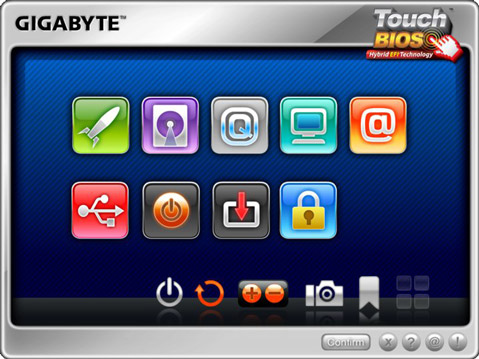 Gigabyte Hybrid EFI Touch BIOS