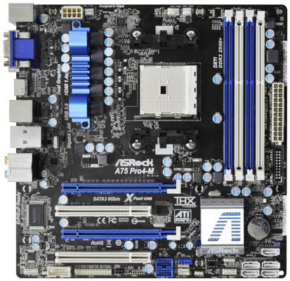 Материнская плата ASRock A75 Pro4-M