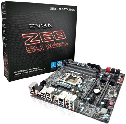 Материнская плата EVGA Z68 SLI Micro