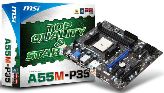 Материнская плата MSI A55M-P35