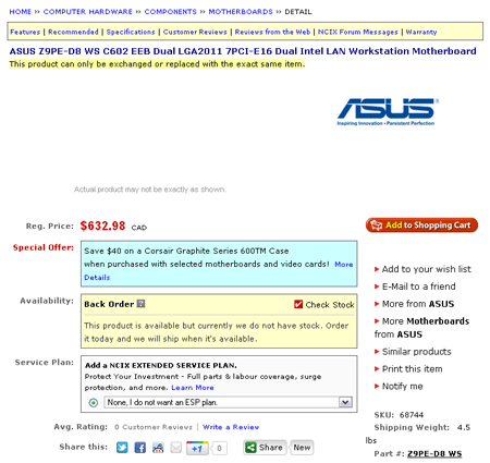 Материнская плата ASUS Z9PE-D8 WS цена