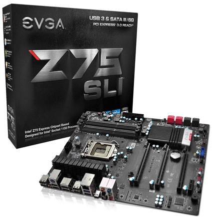 Материнская плата EVGA Z75 SLI