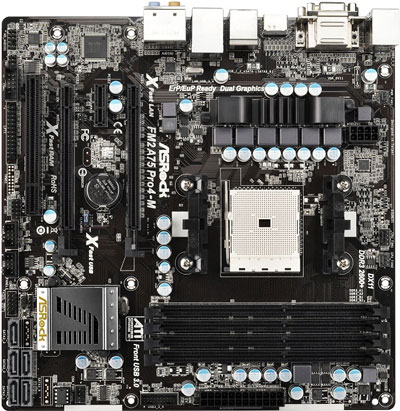 Материнская плата ASRock FM2A75 Pro4-M