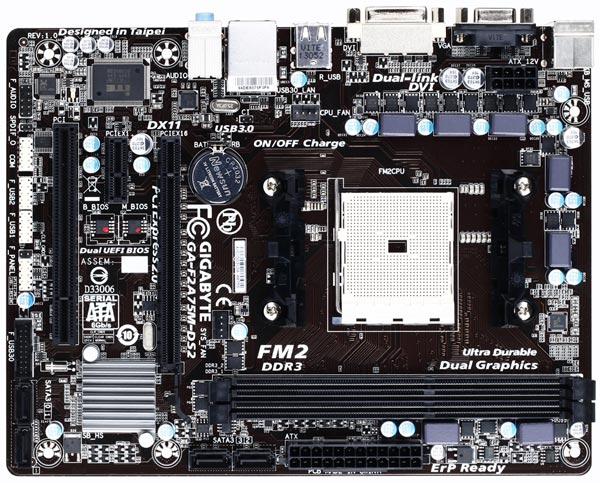 Материнская плата Gigabyte F2A75M-DS2