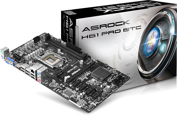 Материнская плата ASRock H61 Pro BTC