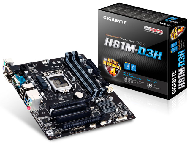 Материнская плата Gigabyte GA-H81M-D3H