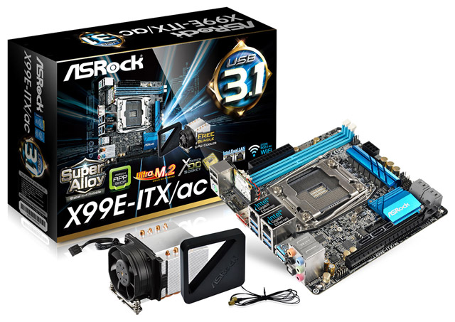 Материнская плата ASRock X99E-ITX/ac