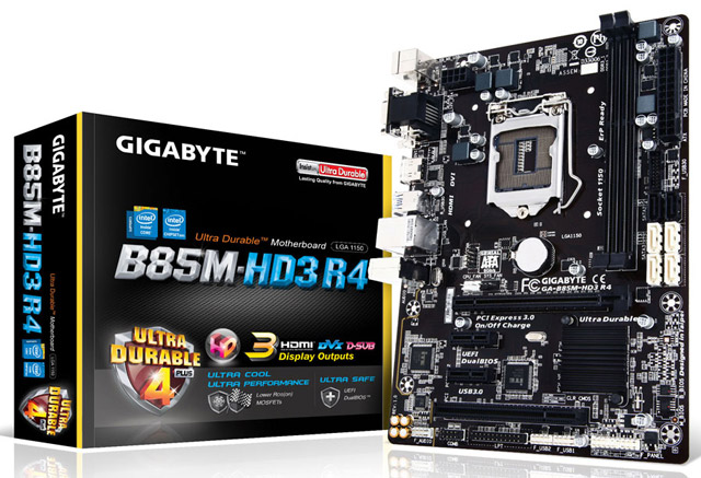 Материнская плата Gigabyte GA-B85M-HD3 R4