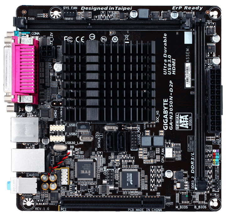 Материнская плата Gigabyte GA-N3050N-D2P