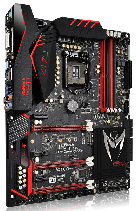 Маетринская плата ASRock Fatal1ty Z170 Gaming K6+