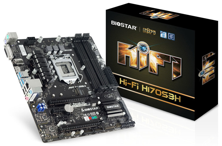 Материнская плата Biostar Hi-Fi H170S3H