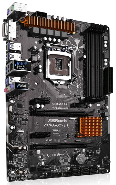 Материнская плата ASRock Z170A-X1/3.1