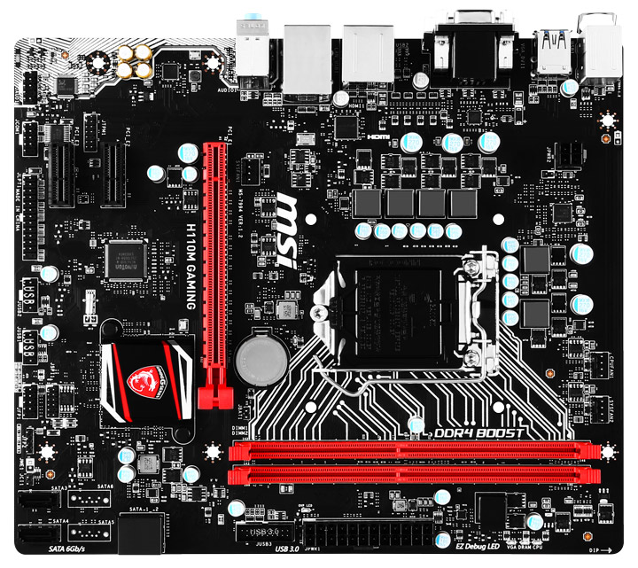 материнская плата MSI H110M Gaming