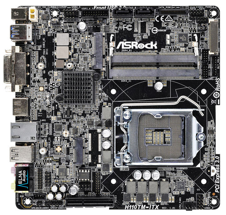 Материнская плата ASRock H110TM-ITX