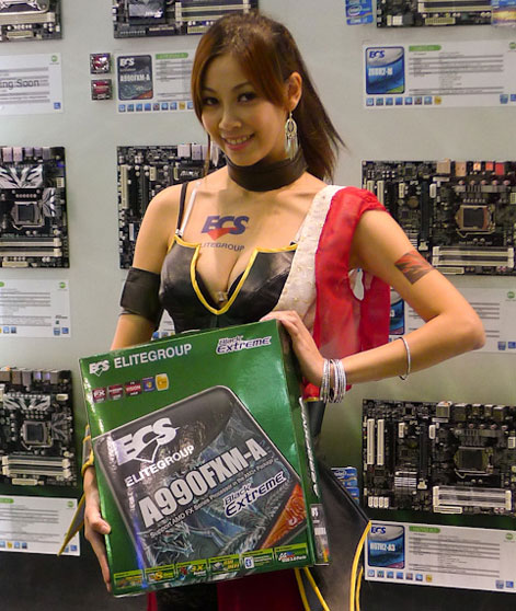 Девушки на Computex 2011