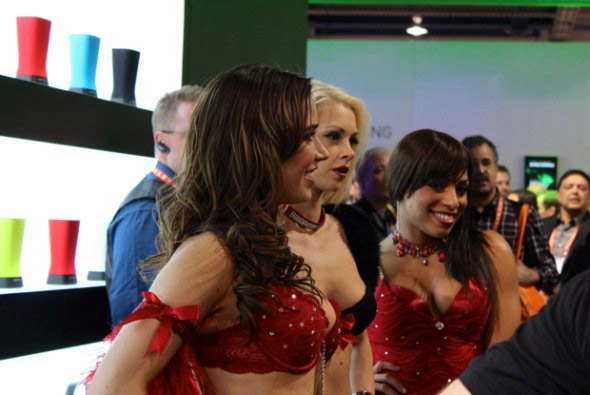 Девушки (booth babes) на выставке CES 2013