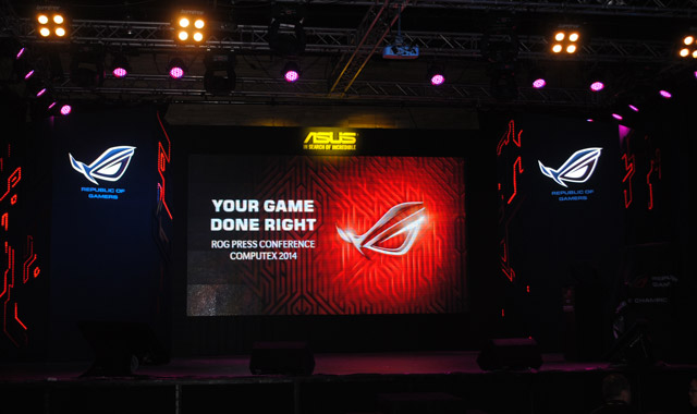 Презентация продукции Asus Republic of Gamers на Computex 2014