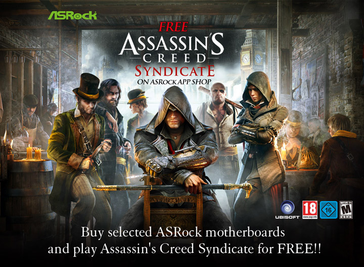 ASRock дарит ключи к Assassin's Creed Syndicate