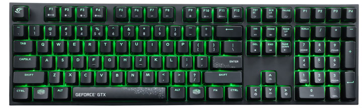 клавиатура Cooler Master MasterKeys Pro L Nvidia Edition