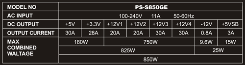 Lian Li PS-S850GE