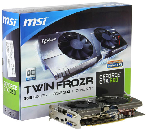 Видеокарта MSI GeForce GTX 660 Twin Frozr