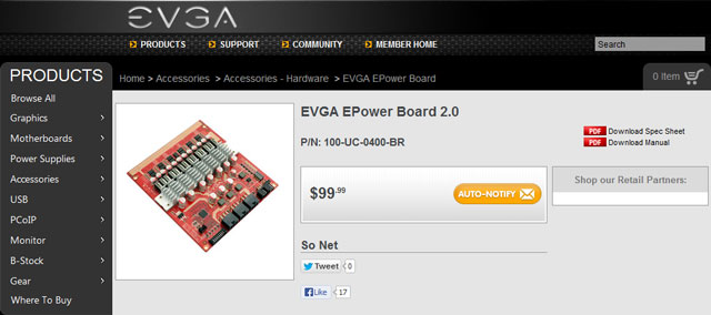 EVGA EPower Board 2.0