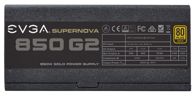 Блок питания EVGA SuperNova 850 G2