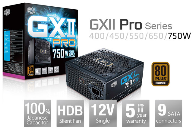 Блок питания Cooler Master GXII Pro