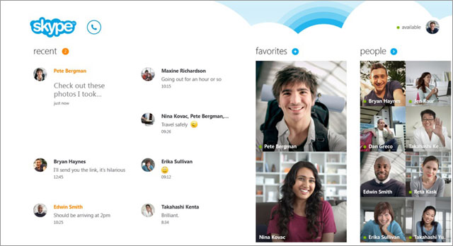 Skype для Windows 8