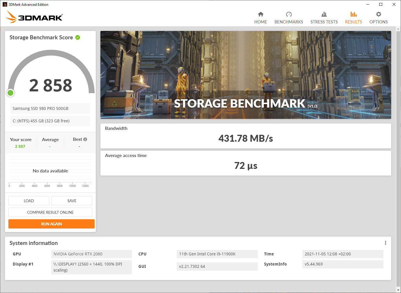 3DMark Storage Benchmark